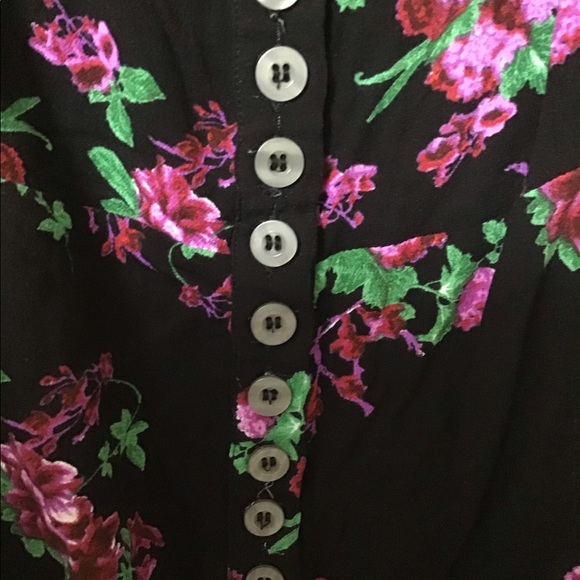 Free People Peasant Pinup Rockabilly Top - Picture 3 of 8